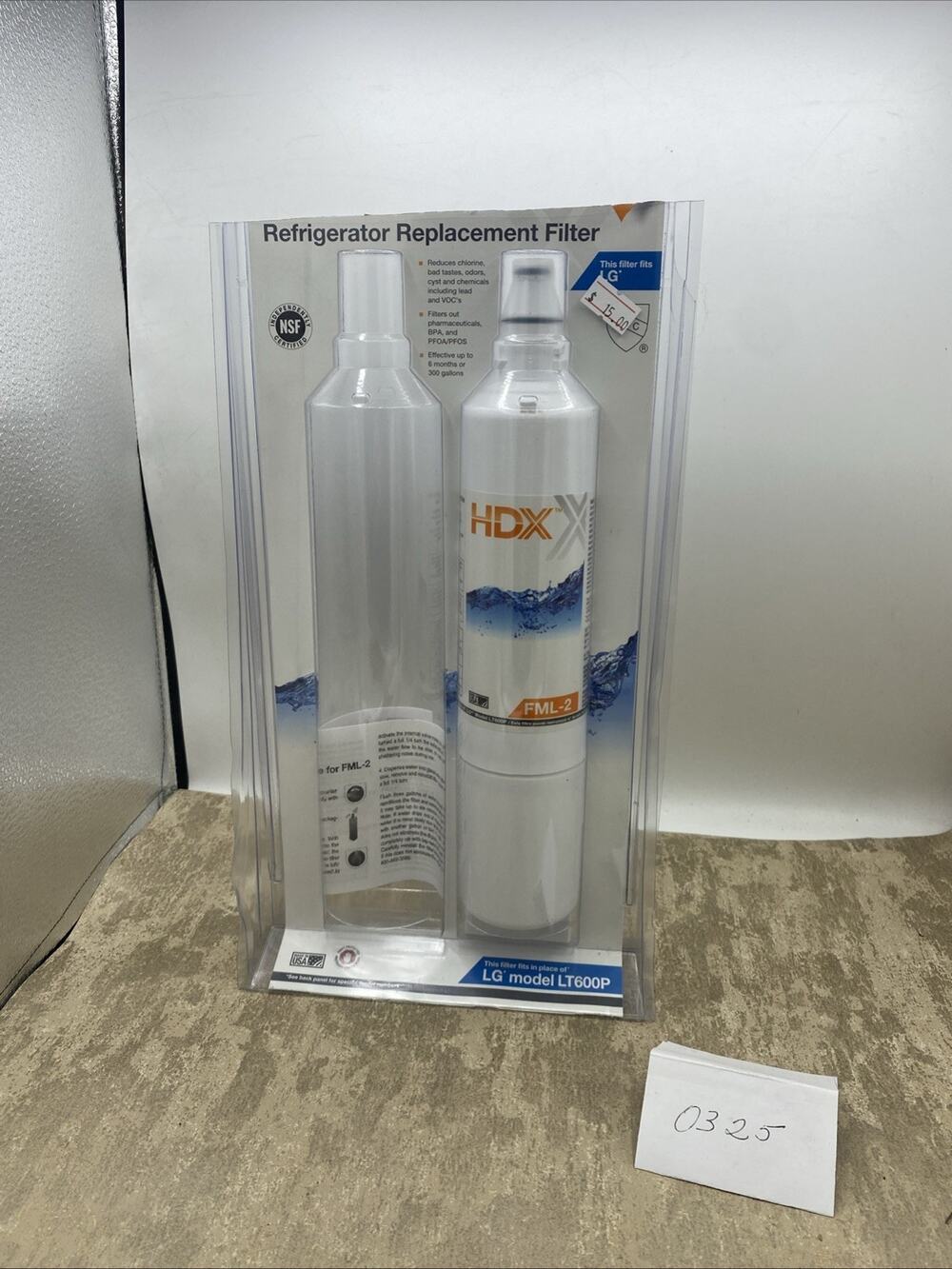 HDX Premium refrigerator water filter replacement fits LG LT600P